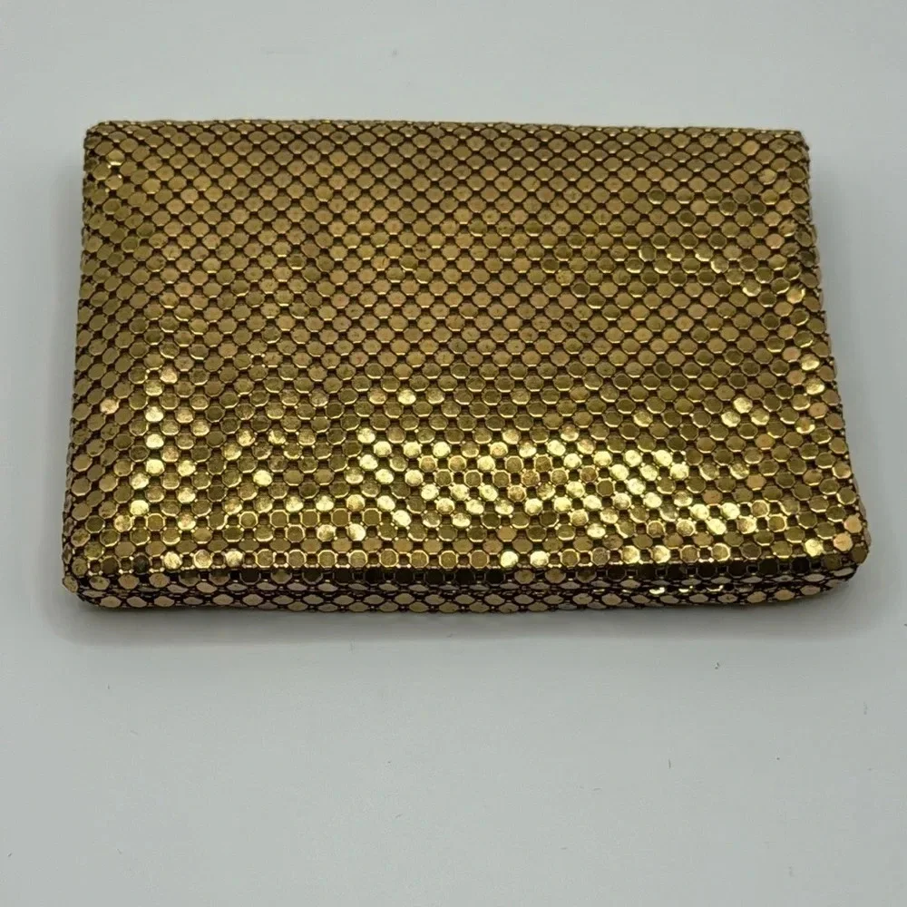 Vintage Whiting & Davis CO gold wallet​